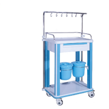 Hospital nurse station medical infusion cart medical trolley price